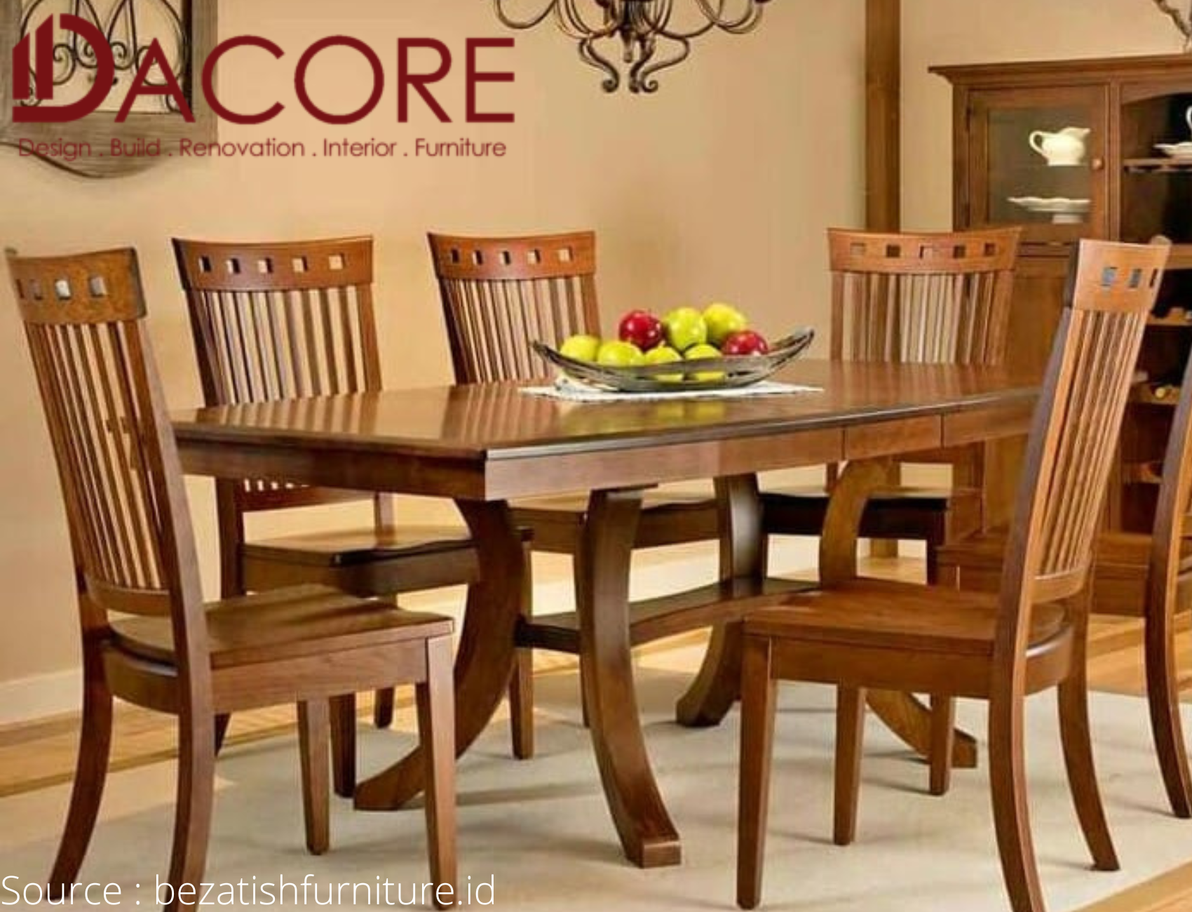 JUAL MEJA MAKAN KAYU JATI DI MAKASSAR