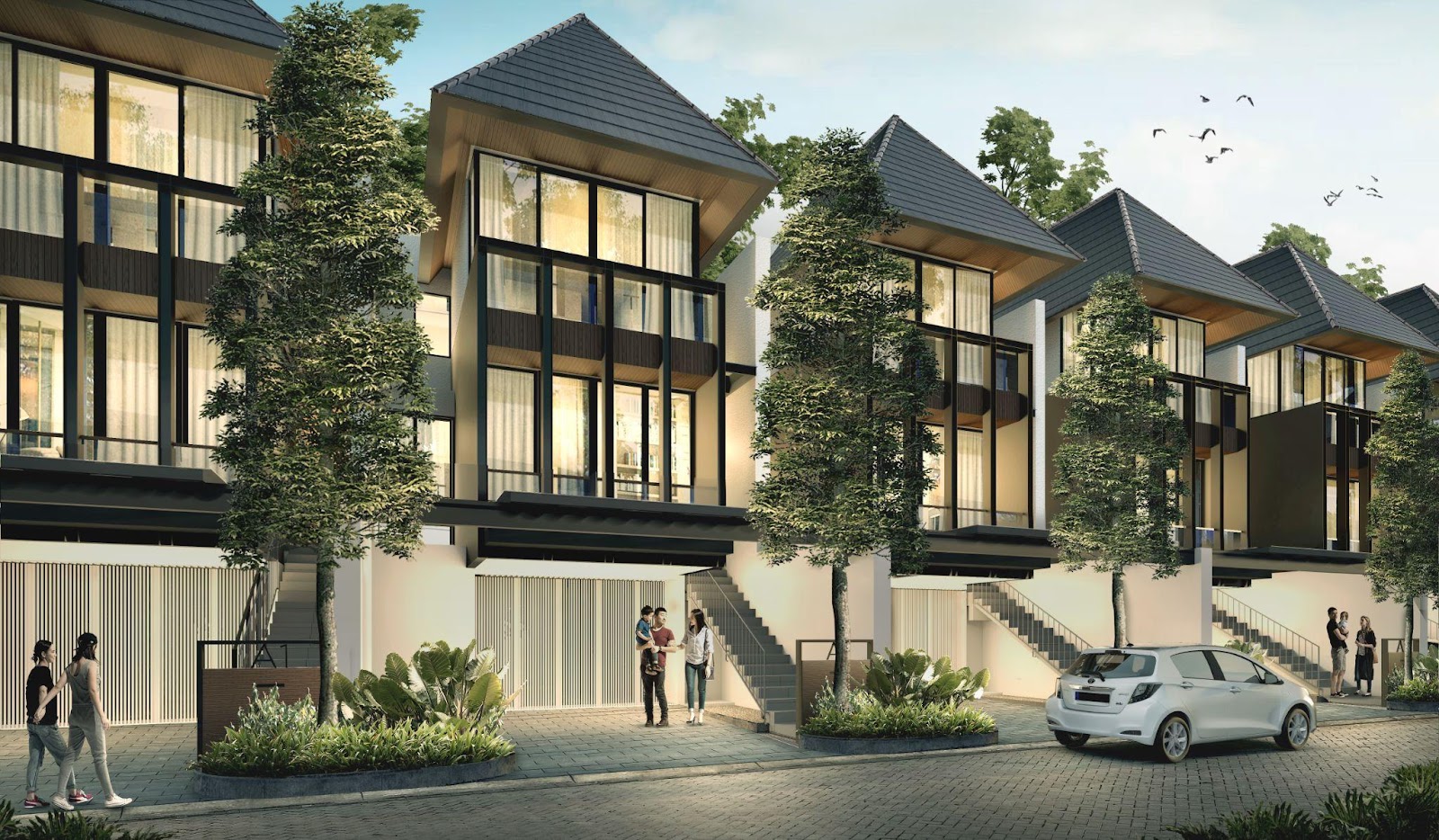 Desain Teras Rumah Tropis Modern