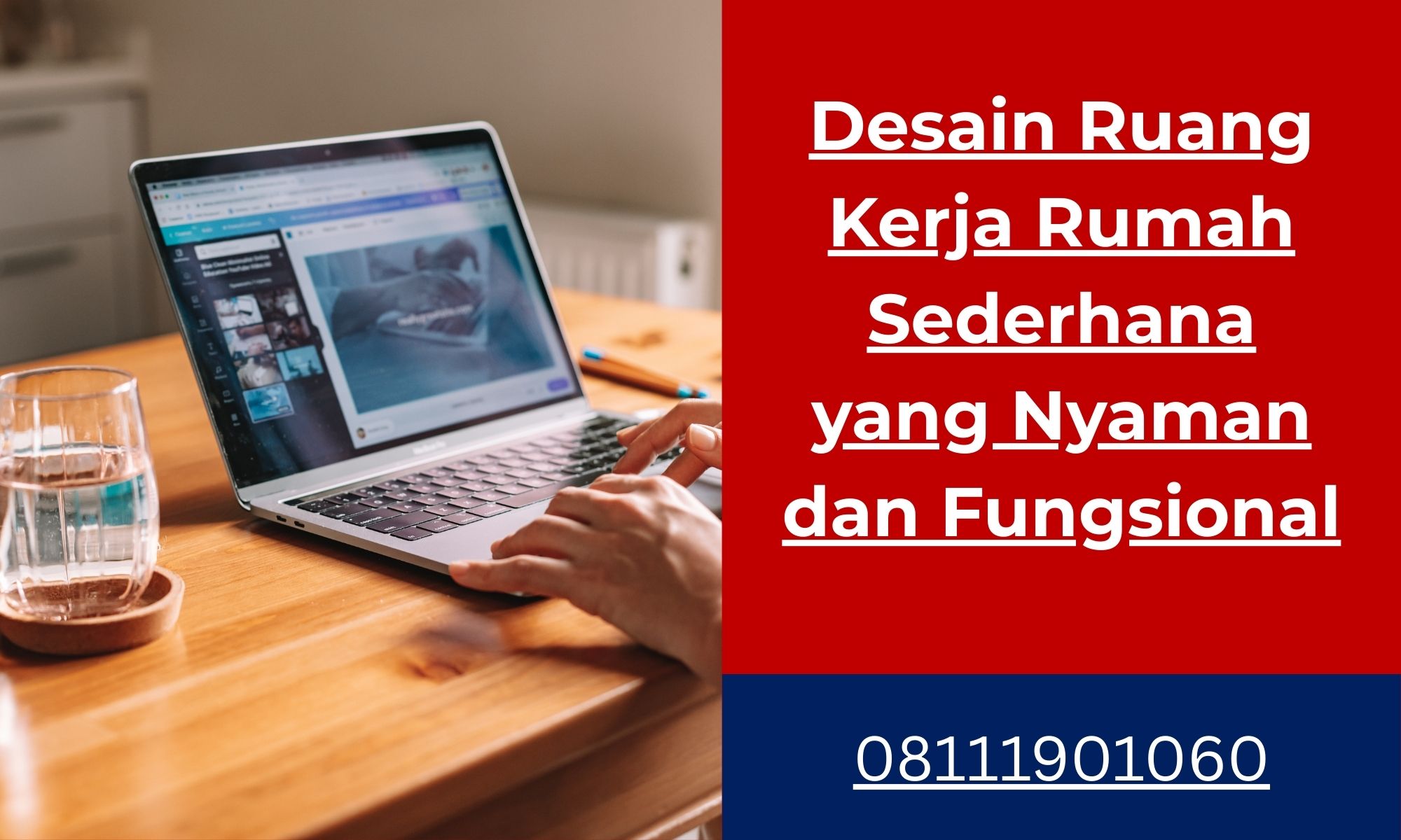 Desain Ruang Kerja Rumah Sederhana yang Nyaman dan Fungsional