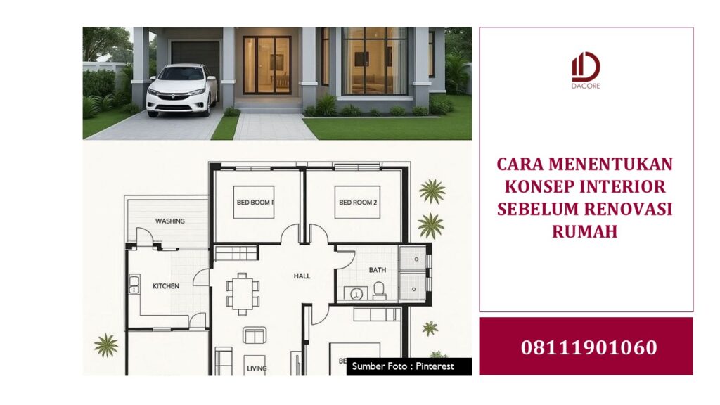 CARA MENENTUKAN KONSEP INTERIOR SEBELUM RENOVASI RUMAH