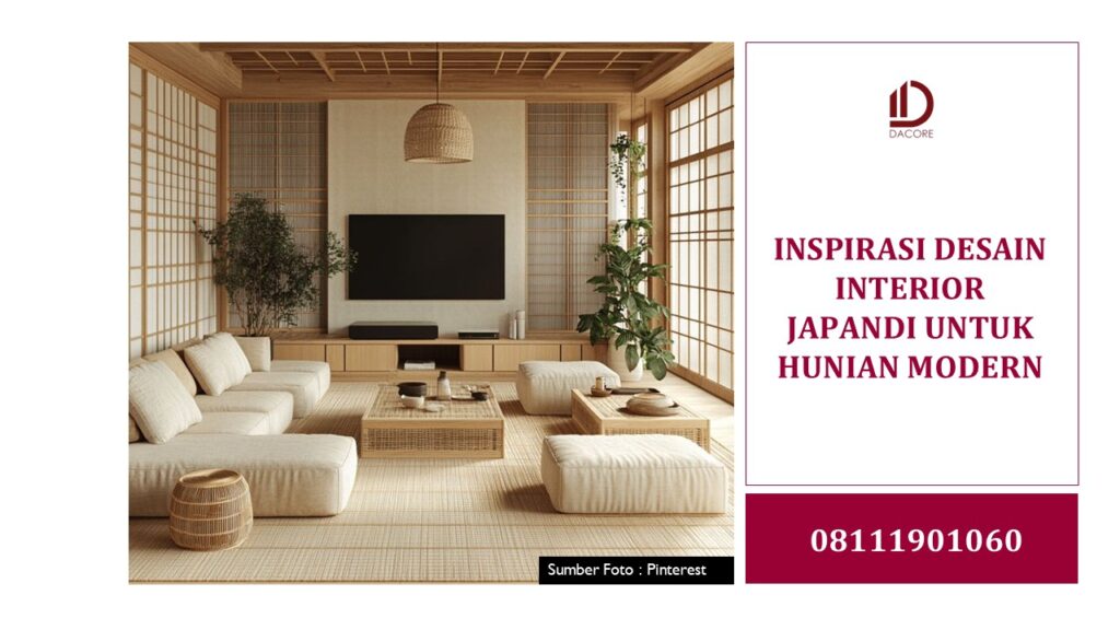 INSPIRASI DESAIN INTERIOR JAPANDI UNTUK HUNIAN MODERN