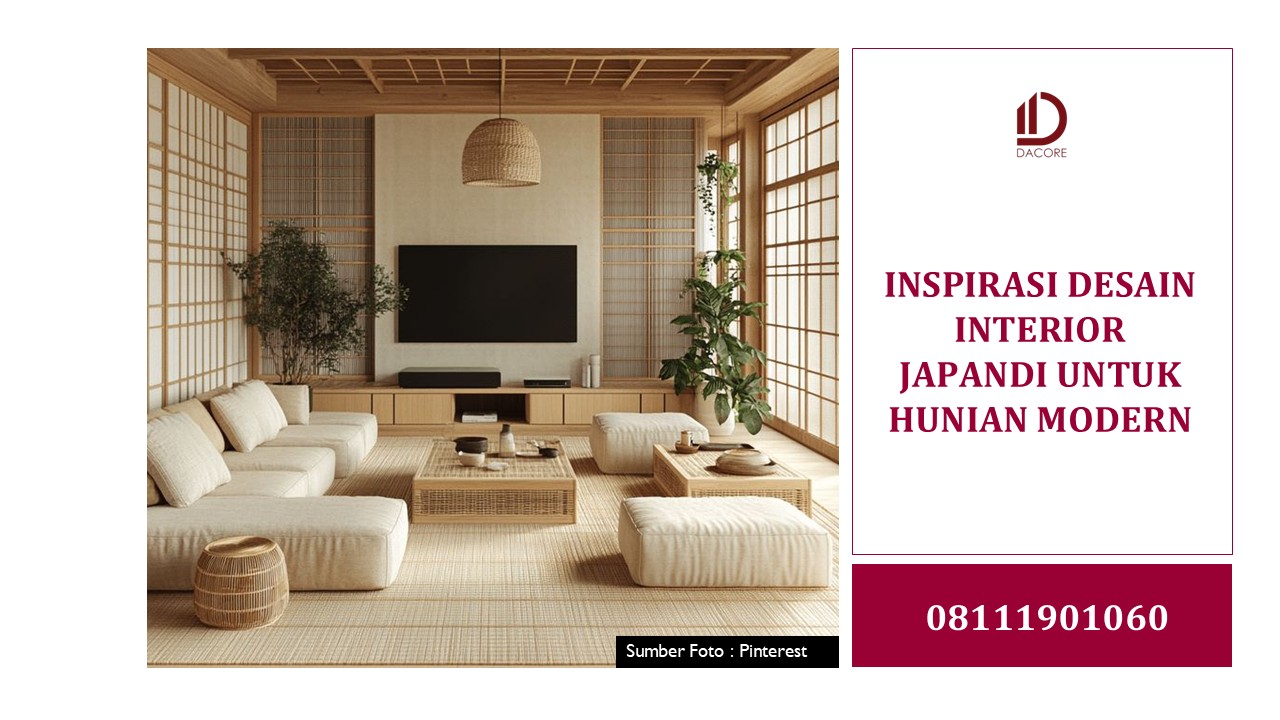Inspirasi Desain Interior Japandi untuk Hunian Modern