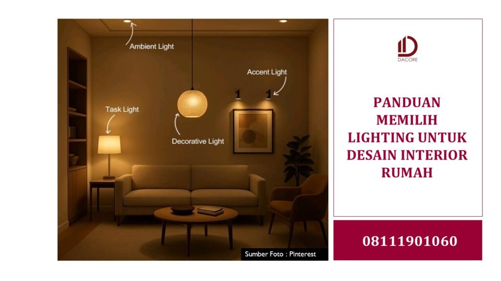 PANDUAN MEMILIH LIGHTING UNTUK DESAIN INTERIOR RUMAH