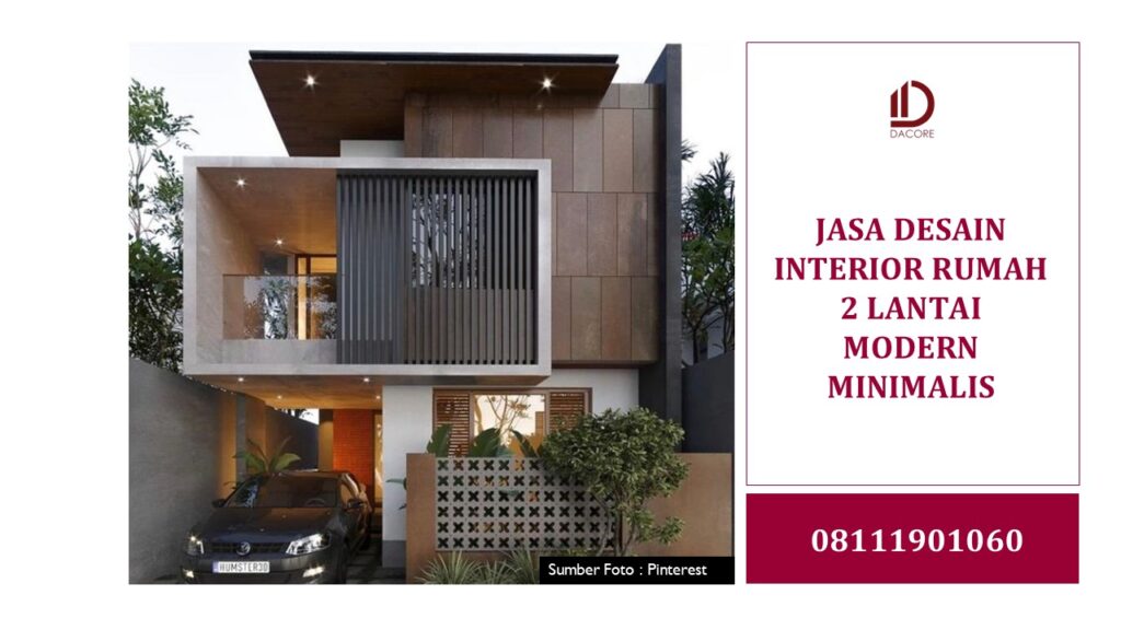JASA DESAIN INTERIOR RUMAH 2 LANTAI MODERN MINIMALIS