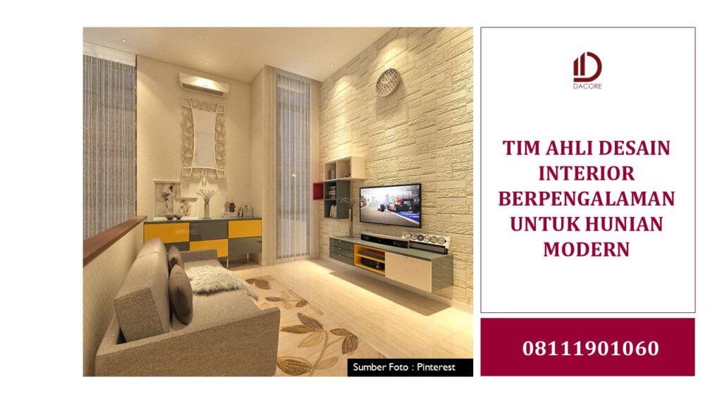 TIM AHLI DESAIN INTERIOR BERPENGALAMAN UNTUK HUNIAN MODERN