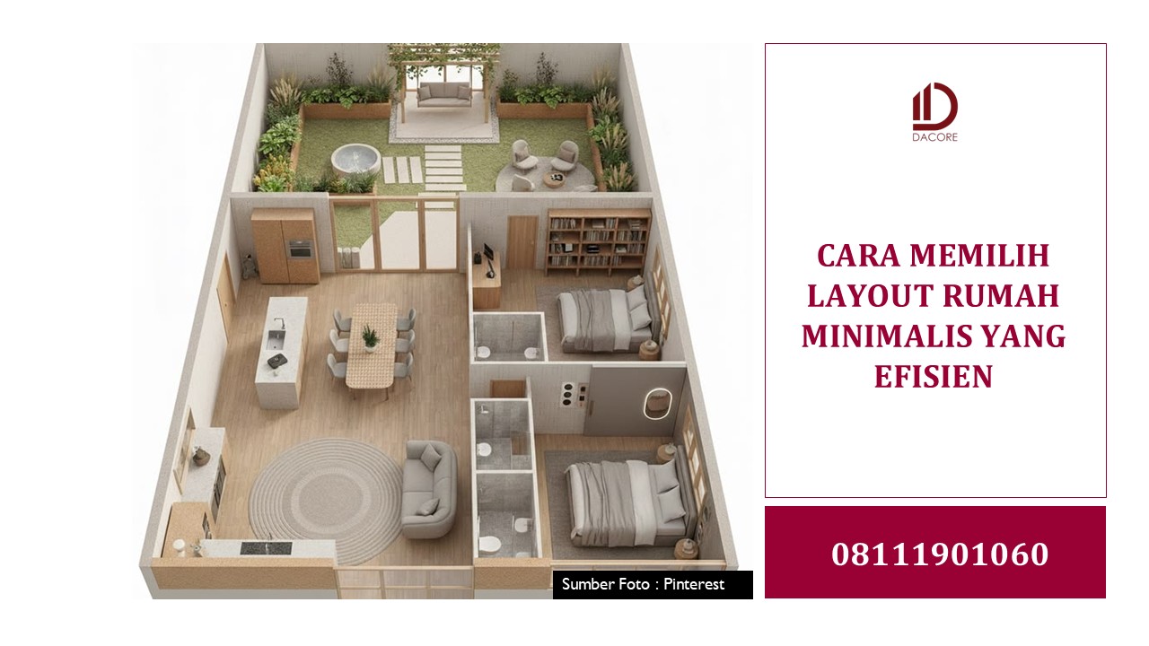CARA MEMILIH LAYOUT RUMAH MINIMALIS YANG EFISIEN