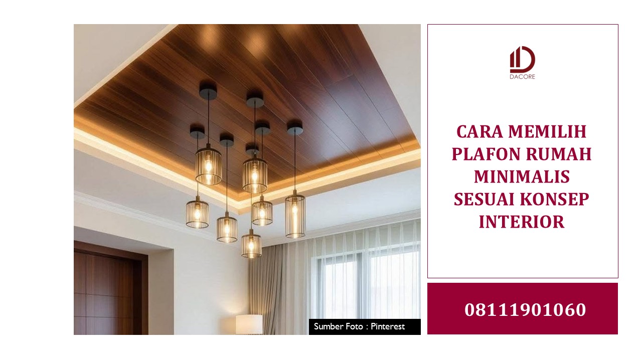CARA MEMILIH PLAFON RUMAH MINIMALIS SESUAI KONSEP INTERIOR