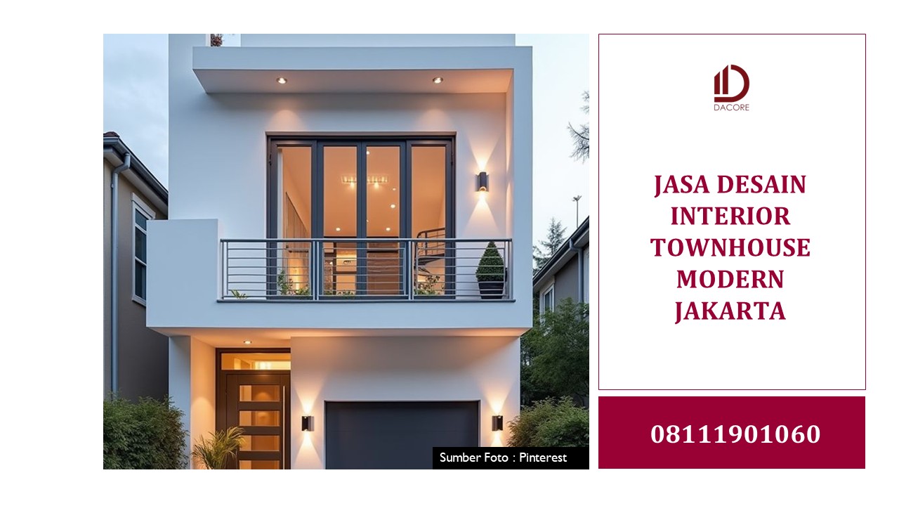 JASA DESAIN INTERIOR TOWNHOUSE MODERN JAKARTA