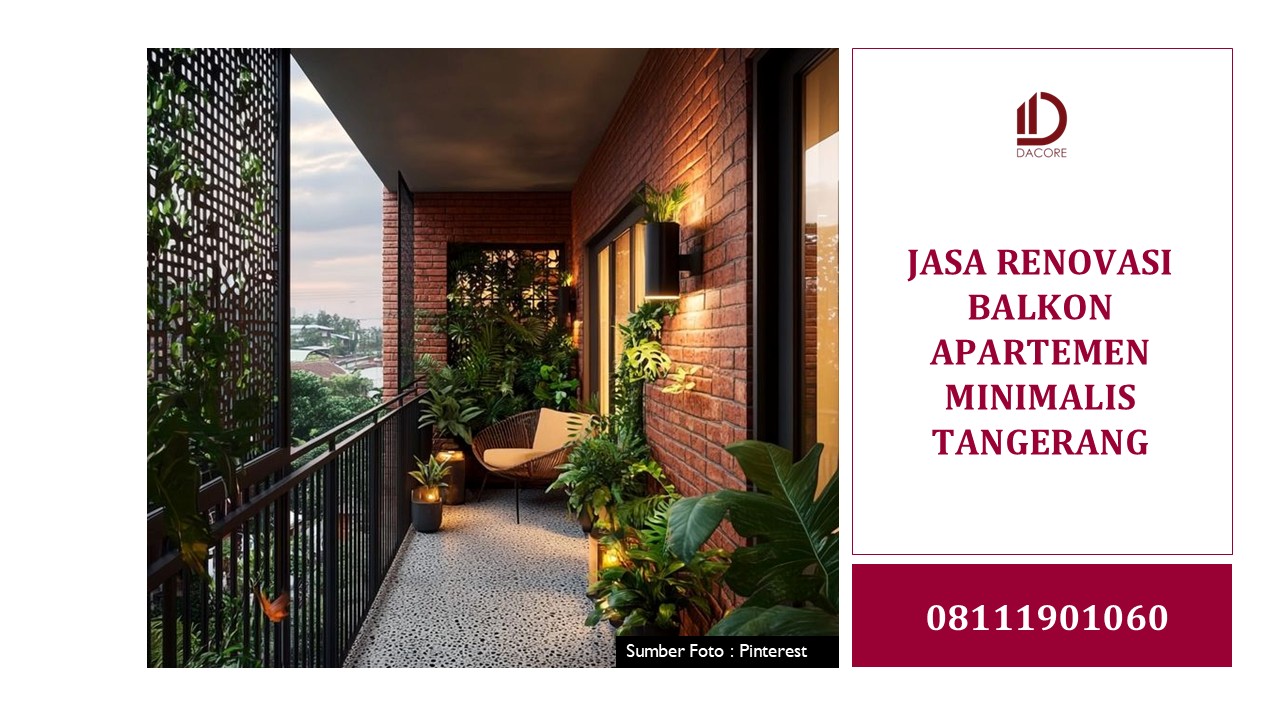 JASA RENOVASI BALKON APARTEMEN MINIMALIS TANGERANG