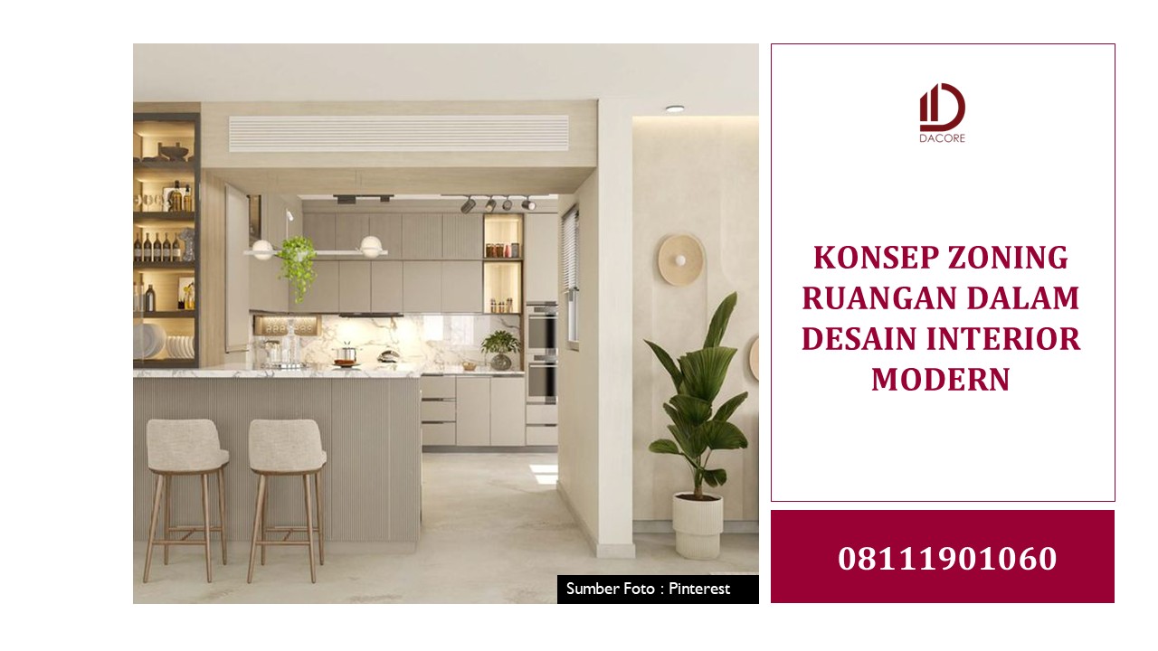KONSEP ZONING RUANGAN DALAM DESAIN INTERIOR MODERN